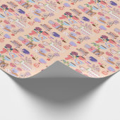 茶と本 ラッピングペーパー (角)