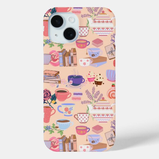 茶と本 Case-Mate iPhoneケース (裏面)