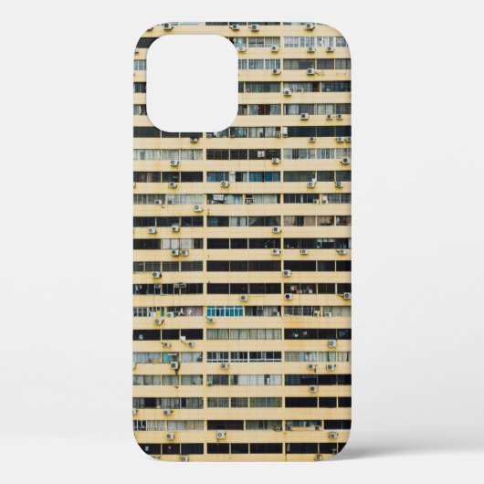 茶と白のコンクリート建物 Case-Mate iPhoneケース (裏面)