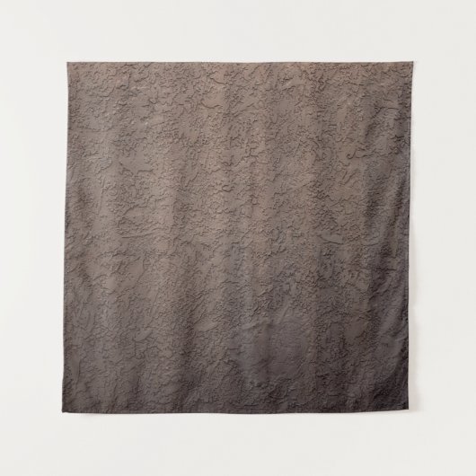 茶と白のフローラ織り タペストリー (正面)