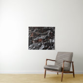 茶と白の干し葉 タペストリー (インサイチュ(横))