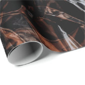 茶と白の干し葉 ラッピングペーパー (ロールコーナー)