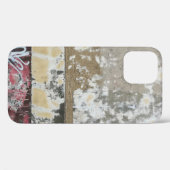 茶と白の抽象芸術絵画 Case-Mate iPhoneケース (裏面 (横))