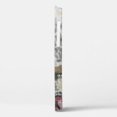 茶と白の抽象芸術絵画 Case-Mate iPhoneケース (裏面 / 左)