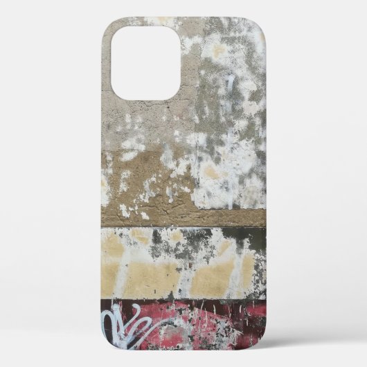 茶と白の抽象芸術絵画 Case-Mate iPhoneケース (裏面)