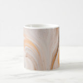 茶と白の水はね コーヒーマグカップ (中央)