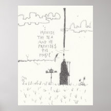 茶と音楽のポスター