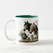 茶と馬が好きだ ツートーンマグカップ (左)