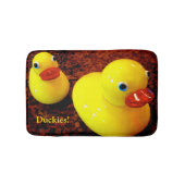 茶と黄のアヒルの浴用マット – 16 x 24" バスマット (正面)