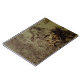 茶と黒の抽象芸術絵画 ノートブック (左側)