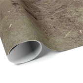 茶と黒の抽象芸術絵画 ラッピングペーパー (ロールコーナー)