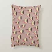 茶とpの継ぎ目のない秋のカップ花 アクセントクッション (裏面(縦))