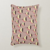 茶とpの継ぎ目のない秋のカップ花 アクセントクッション (正面(垂直))