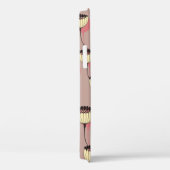 茶とpの継ぎ目のない秋のカップ花 Case-Mate iPhoneケース (裏面 / 右)