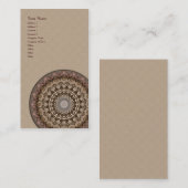 茶によって染められる曼荼羅 • 縦の名刺 名刺 (正面/裏面)