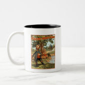 茶によって毒される幸せな不良-! ツートーンマグカップ (左)