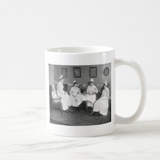 茶のナース、早い1900年代 コーヒーマグカップ (右)