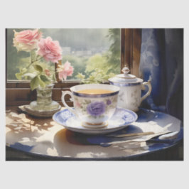 茶のパーティービクトリアンの切り離し 薄葉紙