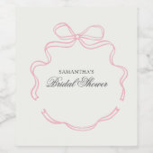 茶のブライダルシャワー野花の時間 ワインラベル (シングルラベル)