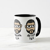 茶の前またはの間にまたはの後で マグカップ (正面右)