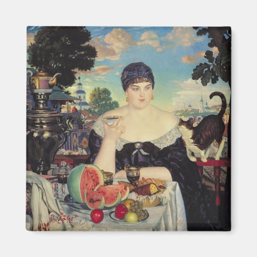 茶の商人の妻， 1918 マグネット (正面)