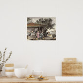 茶の文化と仕込み「中国」 ポスター (キッチン)