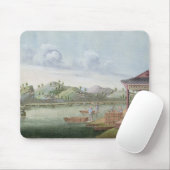 茶の木枠を運びます(w/c紙で) マウスパッド (マウス)