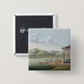 茶の木枠を運びます(w/c紙で) 缶バッジ (正面&裏面)