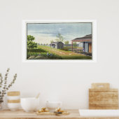 茶の植物の世話(紙付き) ポスター (キッチン)