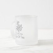 茶の美学マグカップ フロストグラスマグカップ (正面左)