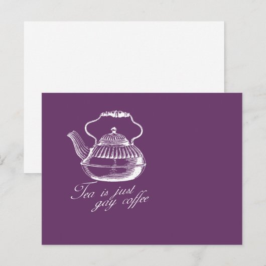 茶はゲイ ポストカード (正面/裏面)