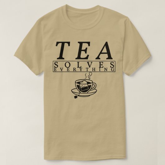 茶は何でも解ける3 Tシャツ (デザイン正面)