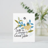 茶は常に良いアイディア ポストカード (スタンド正面)