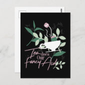 茶は我々の助けとなファンシーる ポストカード (正面/裏面)