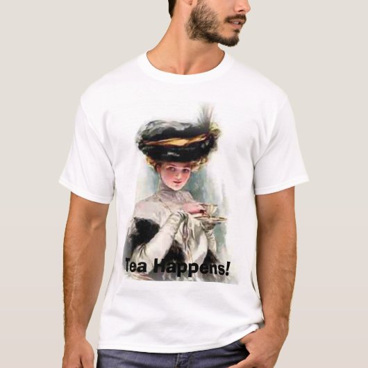 茶は起こります Tシャツ (正面)