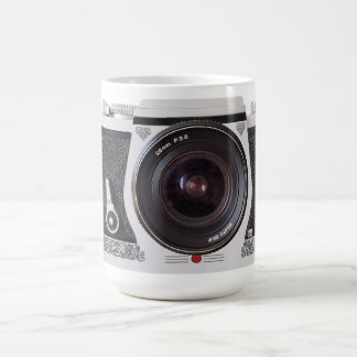 茶またはコーヒー・マグに対するレトロ80sカメラの効果 コーヒーマグカップ