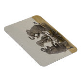 茶を持つゾウパーティー マグネット (右側)