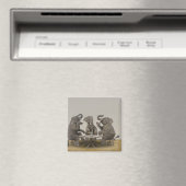 茶を持つゾウパーティー マグネット (インサイチュ (食洗機))