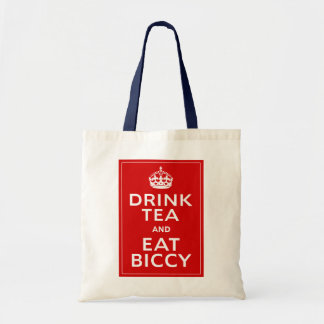 茶を飲み、Biccyの~のイギリスのおもしろいを食べて下さい トートバッグ