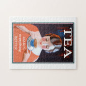 茶を飲むと何事も上手になる ジグソーパズル (横)