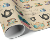 茶を飲むと何事も上手になる ラッピングペーパー (ロールコーナー)