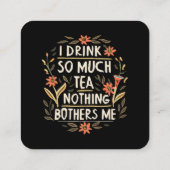 茶を飲んでも何の煩いもせぬ スクエア名刺 (裏面)