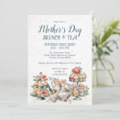 茶エレガントパーティーブビクトリアンランチイベント 招待状 (スタンド正面)