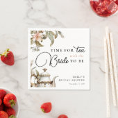 茶エレガントパーティーブライダルシャワー スタンダードカクテルナプキン (インサイチュ)