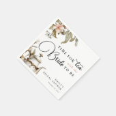 茶エレガントパーティーブライダルシャワー スタンダードカクテルナプキン (角)