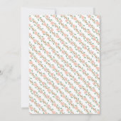 茶エレガントパーティー女の子の赤ちゃんシャワー・ Teapot 招待状 (裏面)