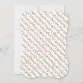 茶エレガントパーティー女の子の赤ちゃんシャワー・ Teapot 招待状 (裏面)