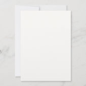 茶エレガントパーティー誕生日招待状 招待状 (裏面)