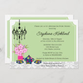 茶エレガントパーティー 招待状 (正面/裏面)