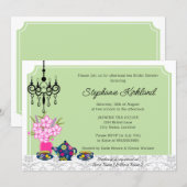 茶エレガントパーティー 招待状 (正面/裏面)